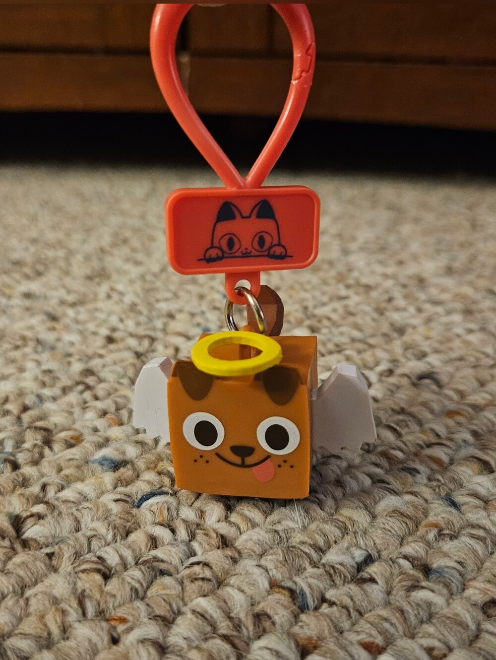 Pet Simulator Angel Dog Keychain